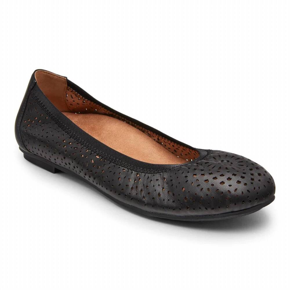 NEW VIONIC women's robyn perf flats in black